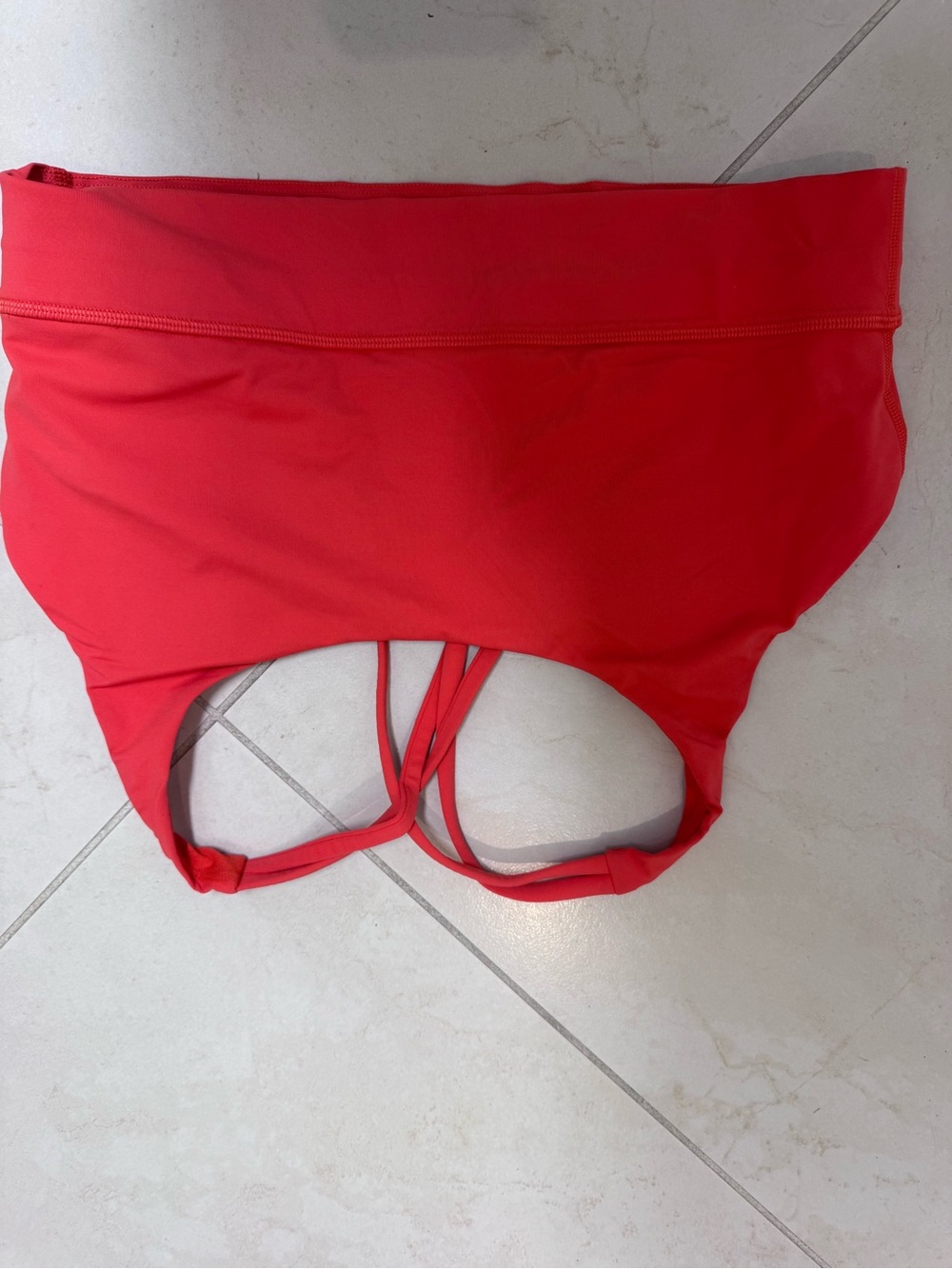 lululemon athletica Red Strappy Scoop Sports Bra